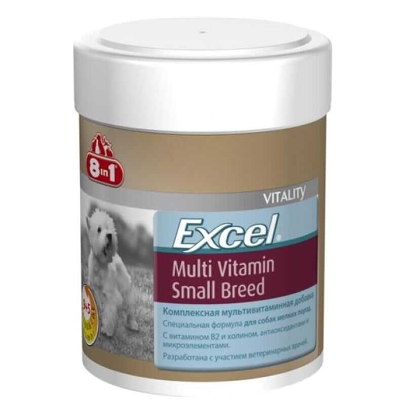 8 in 1 Excel Yetişkin Küçük Irk Köpek Multivitamin Tablet 70 Adet