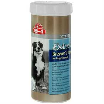 8 in1 Exel Brewer's Yeast Büyük Irk Köpek Vitamini 80 Tablet