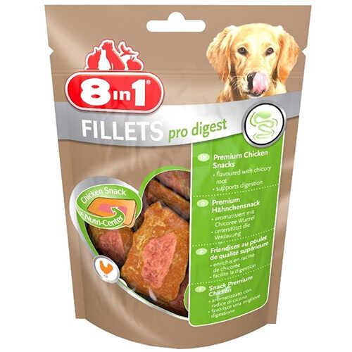 8in1 Fillets Pro Digest Sindirim Destekleyici Köpek Ödülü 80gr