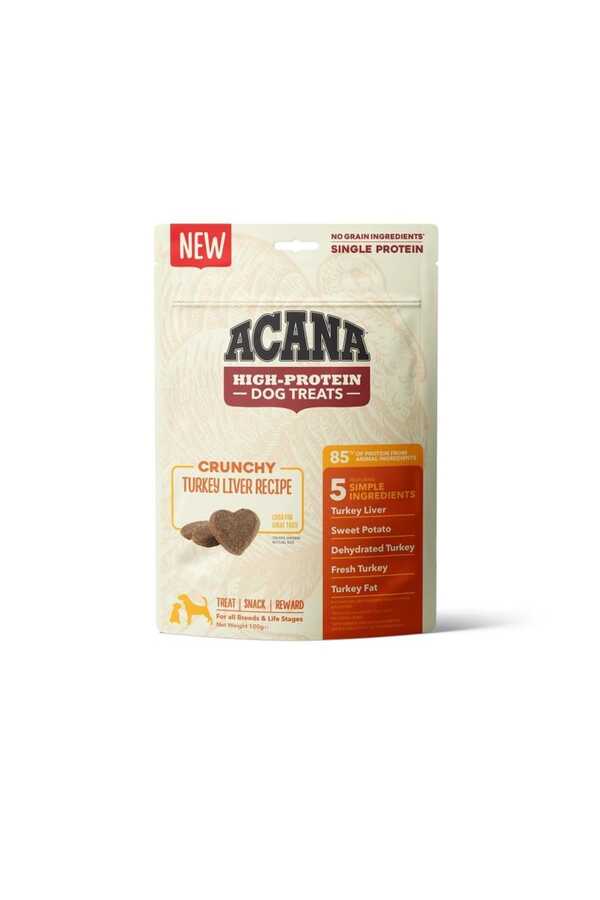 Acana Crunchy Yüksek Proteinli Hindili Köpek Ödülü 100 Gr - Thumbnail