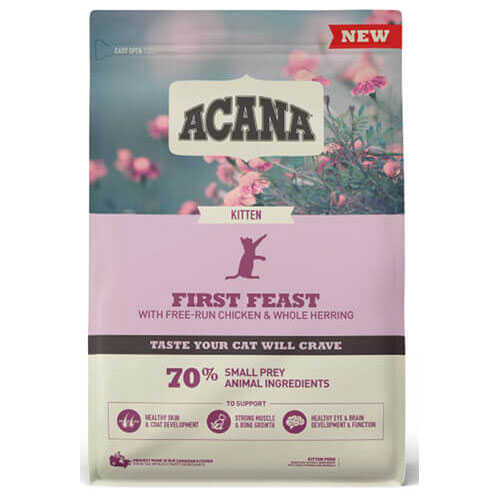 Acana Kitten First Feast Tavuklu Ve Ringa Balıklı Yavru Kedi Maması 1,8 Kg - Thumbnail