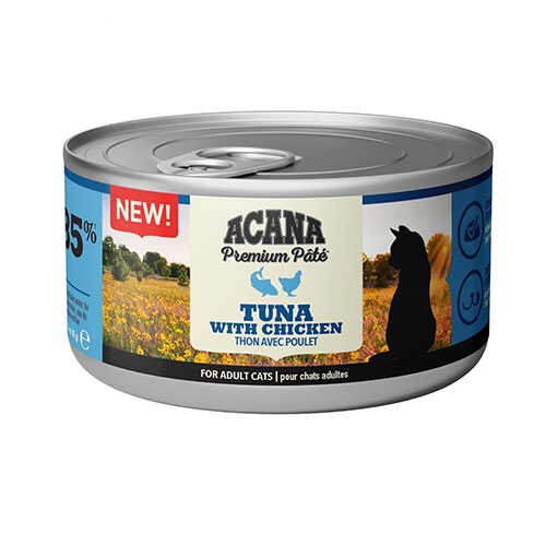 Acana Premium Pate Ezme Tuna Balıklı ve Tavuklu Kedi Konservesi 85 Gr