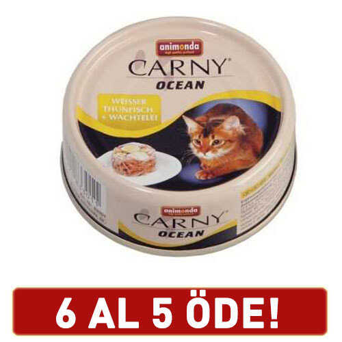 Animonda Carny Ocean Ton Bıldırcın Yumurtalı Kedi Konserve 6x100 Gr