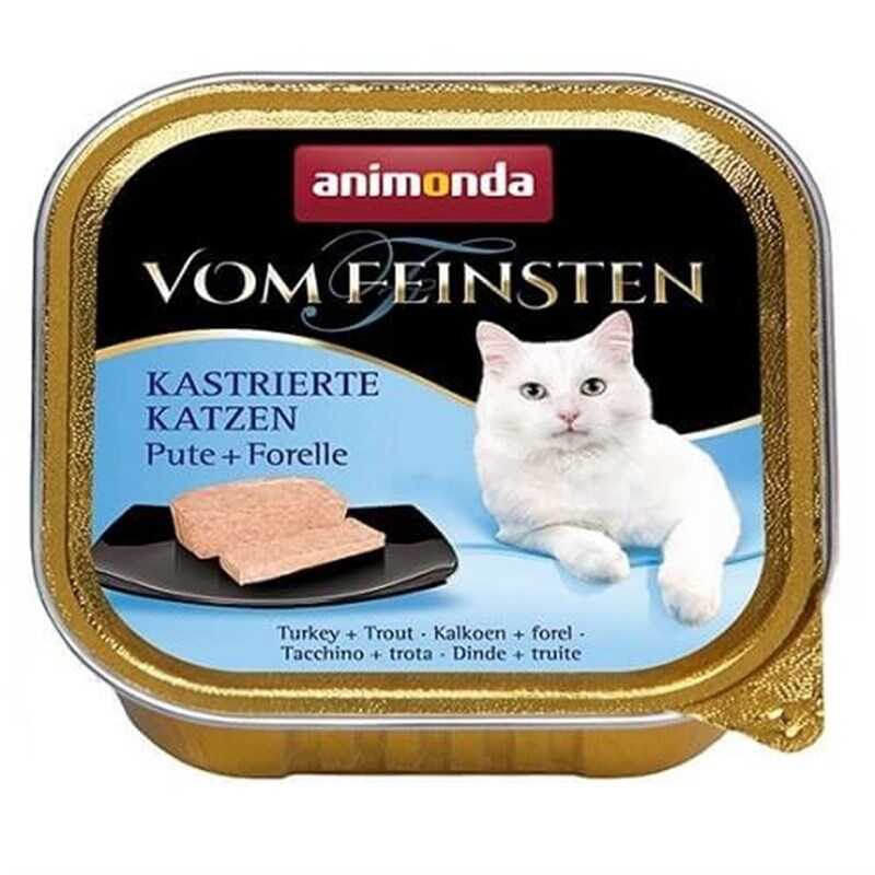 Animonda Vom Feinsten Hindi Ve Alabalıklı Kısırlastırılmış Kedi Konservesi 100 Gr