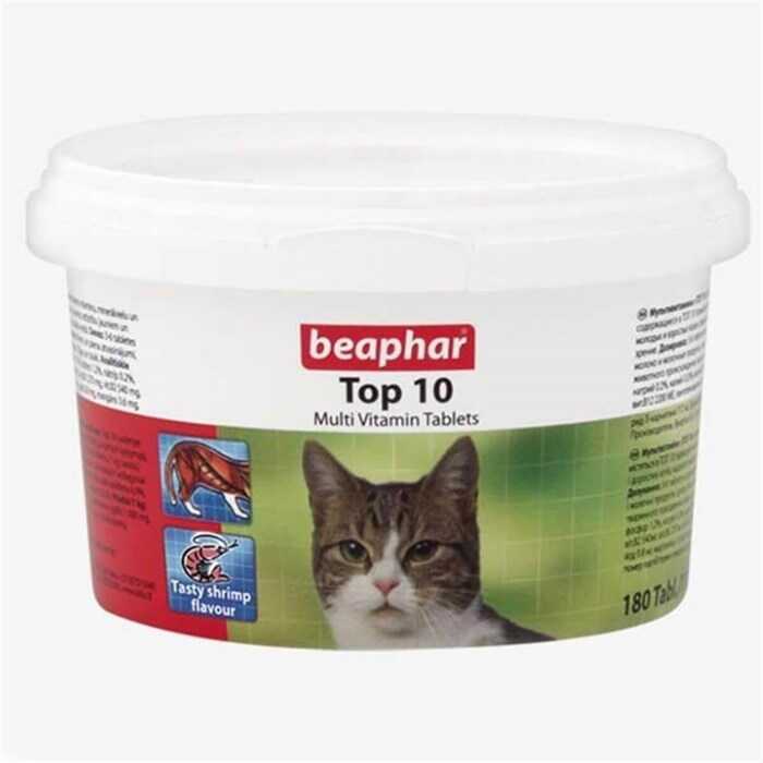 Beaphar Top 10 Kedi Vitamin 180 Tablet - Thumbnail