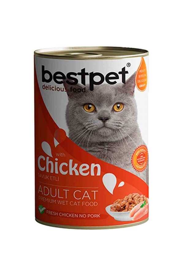 Bestpet Tavuklu Jöleli Yetişkin Kedi Konservesi 400 Gr - Thumbnail