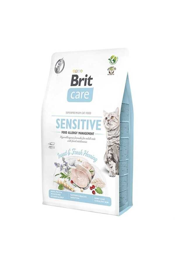 Brit Care Hipoalerjenik Sensitive Ringa Balıklı &Larvalı Tahılsız Hassas Yetişkin Kedi Maması 2 Kg - Thumbnail