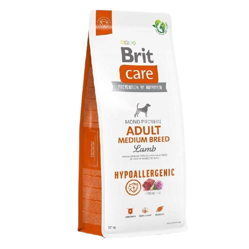 Brit Care Hypo-Allergenic Kuzulu ve Pirinçli Orta Irk Yetişkin Köpek Maması 12 Kg