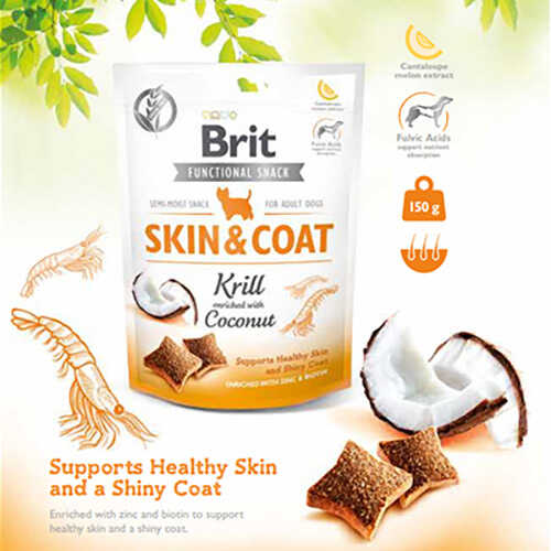 Brit Care Snack Skin&Coat Deri Ve Tüy Güzelligi Köpek Ödülü 150 Gr - Thumbnail