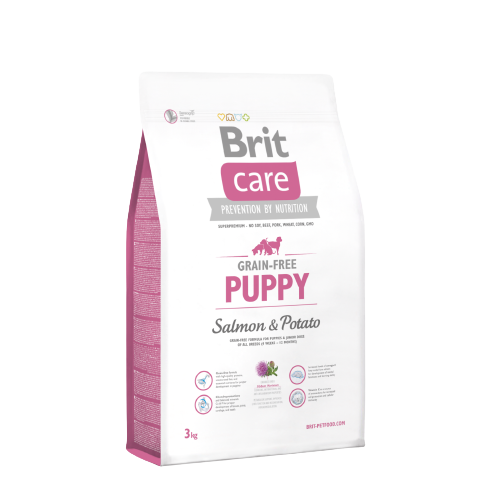 Brit Care Tüm Irklar için Somonlu ve Patatesli Tahılsız Yavru Köpek Maması 3 Kg