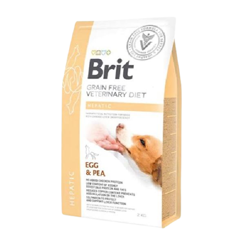 Brit Veterinary Diet Hepatic Karaciğer Yetmezliği Olan Köpekler için Tahılsız Köpek Maması 2 Kg