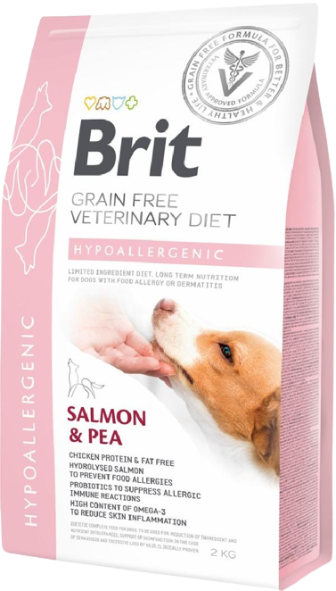 Brit Veterinary Diet Hypo-Allergenic Cilt Sağlığı Destekleyici Tahılsız Köpek Maması 2 Kg