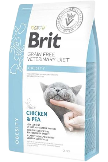 Brit Veterinary Diet Obesity Kilo Kontrolü için Tahılsız Kedi Maması 2 Kg