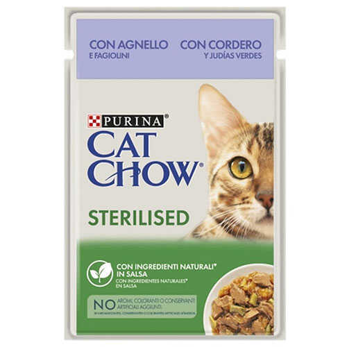 Cat Chow Kuzu Etli Kısırlaştırılmış Yaş Kedi Maması 26x85 Gr