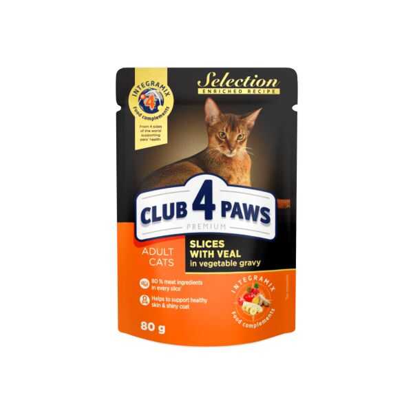 Club4Paws Dana-Sebze Selection Premium Kedi Maması 80 Gr