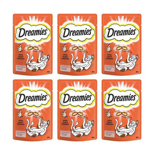 Dreamies Tavuklu Kedi Ödülü 6x60 Gr