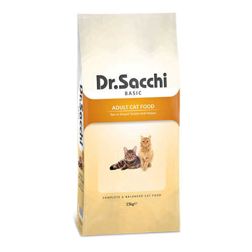 Dr.Sacchi Basic Chicken Tavuklu Yetişkin Kedi Maması 15 Kg