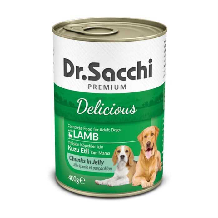 Dr.Sacchi Kuzu Etli Yetişkin Köpek Konservesi 400 Gr