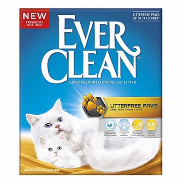 Ever Clean Litter Free Paws Patilere Yapışmayan Kedi Kumu 10 Lt - Thumbnail