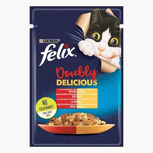 Felix Sığır Etli & Tavuklu Yetişkin Kedi Konservesi 12x85 Gr