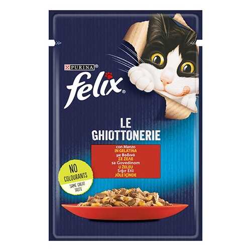 Felix Sığır Etli Yetişkin Kedi Konservesi Pouch 12x85 Gr