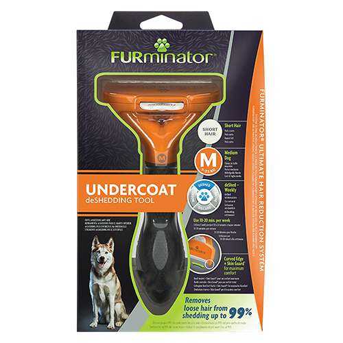 Furminator Kisa Tüylü Köpekler Için Temizlenebilir Tarak Orta