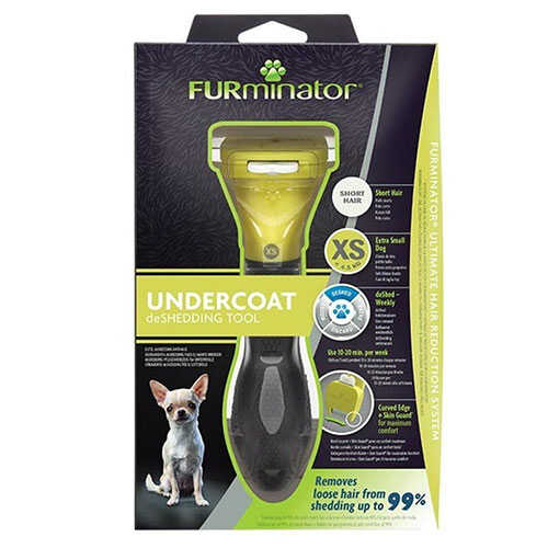 Furminator XS Kısa Tüylü Mini Boy Köpekler İçin Tüy Toplayıcı Tarak