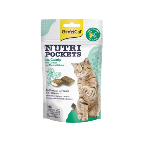 Gim Cat Kedi Ödül Tableti Nutri Pockets Kedi Otu Multivitamin 60 gr - Thumbnail