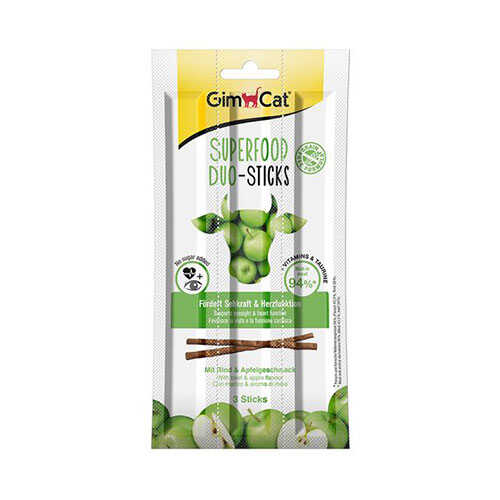 Gimcat Duo Stick Sığır Etli Ve Elmalı Ödül Çubukları 3x15 Gr