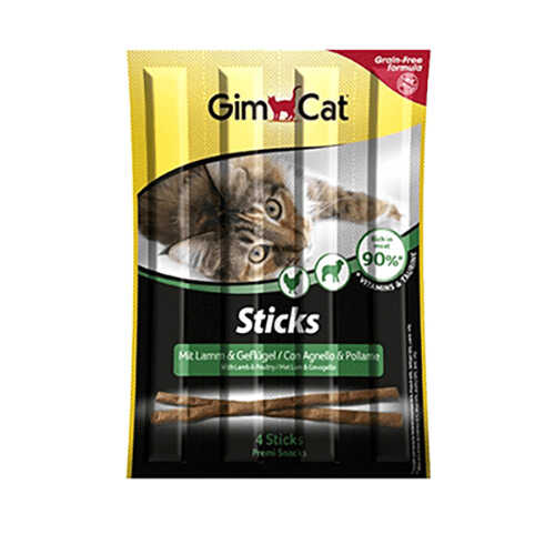 Gimcat Kedi Ödül Çubuğu Sticks Kuzu Tavuk 4lü 20gr - Thumbnail