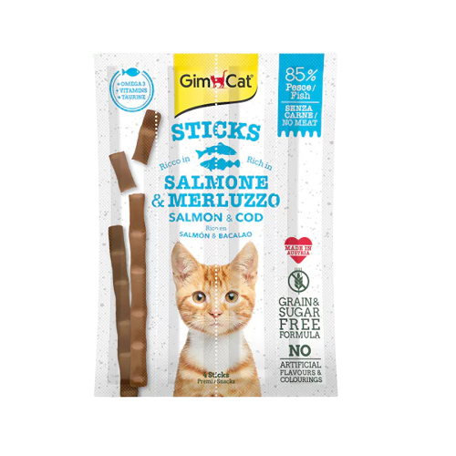 Gimcat Kedi Ödül Çubuğu Sticks Somon Morina 20gr - Thumbnail