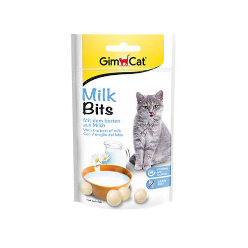 Gimcat Milk Bits Sütlü Kedi Ödül Tableti 40 Gr