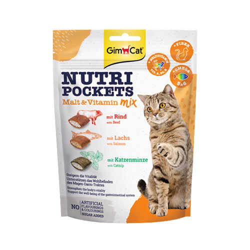 Gimcat Nutripockets Kedi Ödülü Malt&Multivitamin 150 Gr - Thumbnail