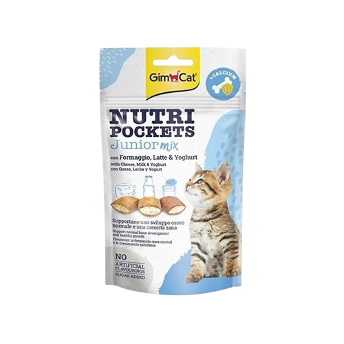 GimCat Nutripockets Mix Yavru Kedi Ödülü 60 gr - Thumbnail