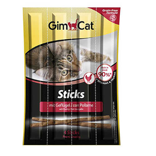 Gimcat Sticks Tavuklu Ciğerli Kedi Ödül Çubukları20Gr - Thumbnail