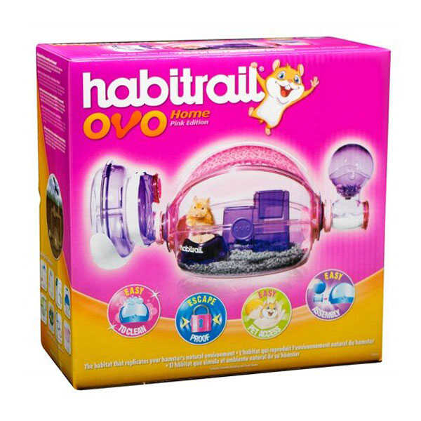 Habitrail Ovo Hamster Kafesi Pembe - Thumbnail