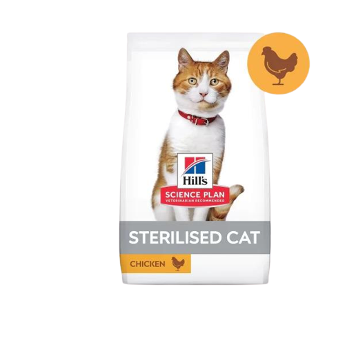 Hill 's Young Adult Sterilised Tavuklu Kısırlalaştırılmış Yetişkin Kuru Kedi Maması 3 kg - Thumbnail