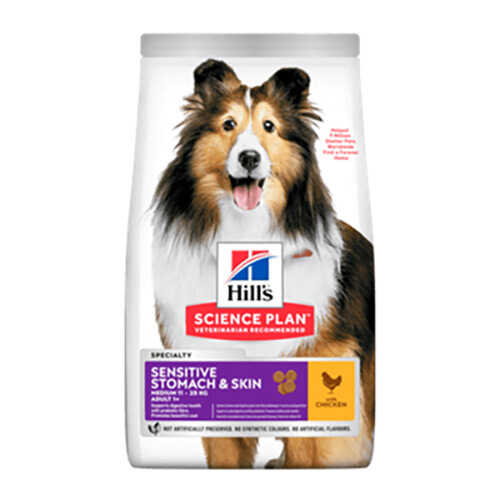 Hills Adult Sensitive Skin Hassas Köpekler İçin Tavuklu Yetişkin Köpek Maması 2.5 Kg - Thumbnail