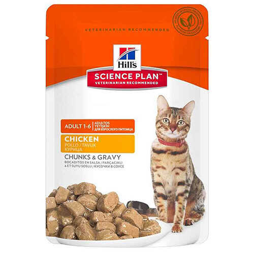 Hills Adult Tavuklu Pouch Yetişkin Kedi Konservesi 85 Gr - Thumbnail