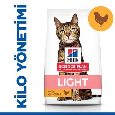 Hills Light Tavuklu Diyet Yetişkin Kedi Maması 1,5 Kg - Thumbnail