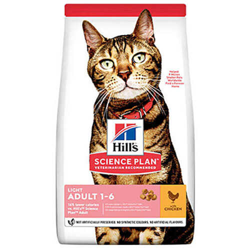 Hills Light Tavuklu Diyet Yetişkin Kedi Maması 3 Kg - Thumbnail