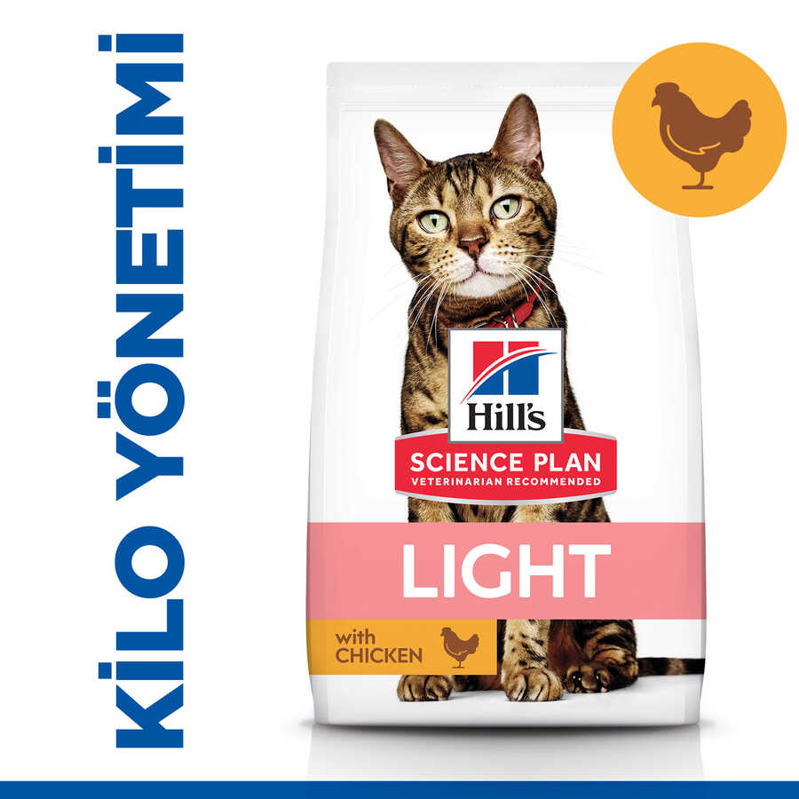 Hills Light Tavuklu Diyet Yetişkin Kedi Maması 3 Kg - Thumbnail