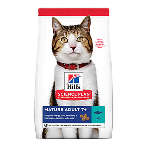 Hills Mature +7 Ton Balıklı Yaşlı Kedi Maması 1,5 Kg - Thumbnail