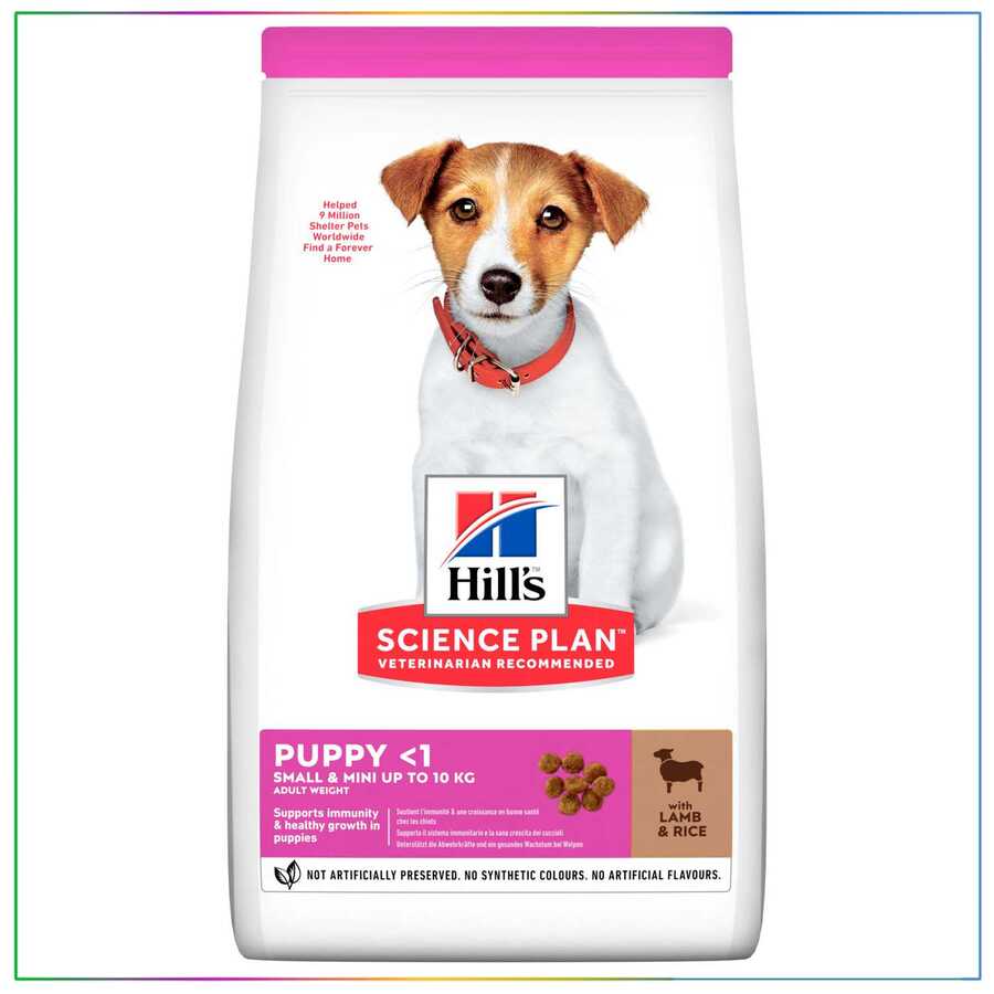 Hills Mini Irk Kuzulu ve Pirinçli Yavru Köpek Maması 1,5 Kg - Thumbnail