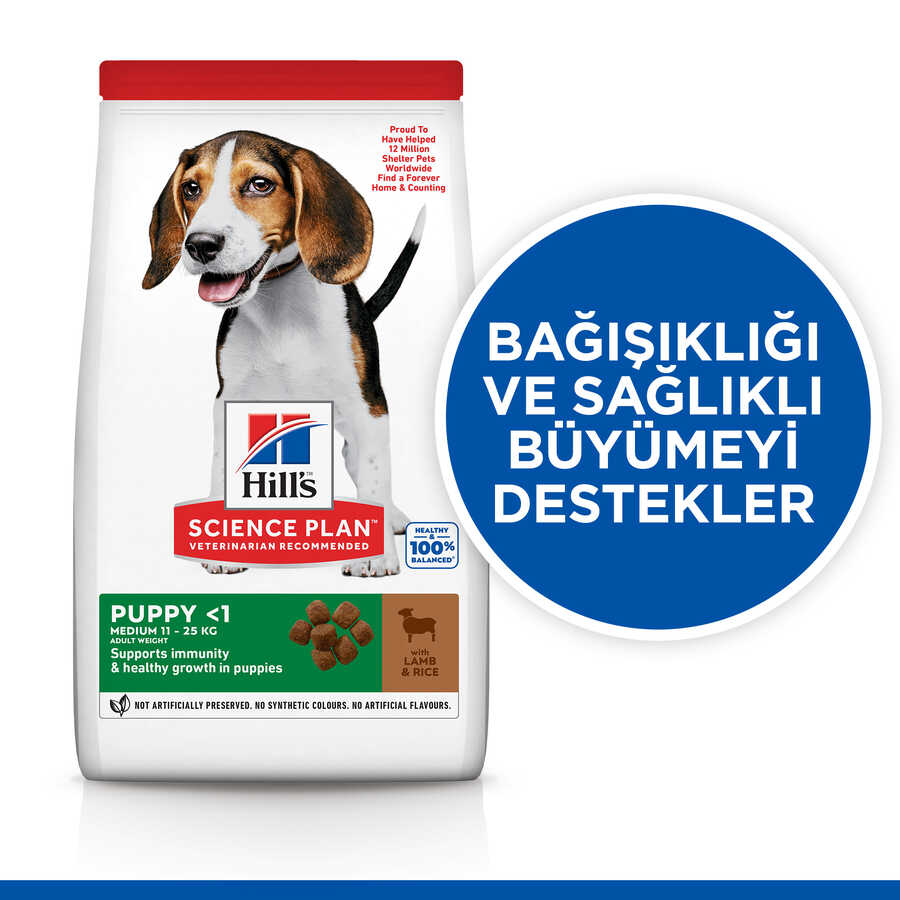 Hills Puppy Kuzu Etli Yavru Köpek Maması 2,5 Kg - Thumbnail