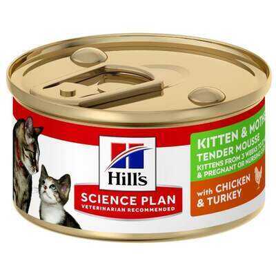 Hills Science Plan Kitten & Mother Tavuk Ve Hindil Yavru Ve Anne Kedi Konservesi 85 gr