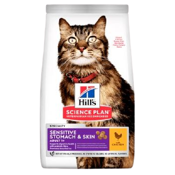 Hill's Adult Sensitive Stomach Skin Tavuklu Hassas Yetişkin Kuru Kedi Maması 1.5 kg - Thumbnail