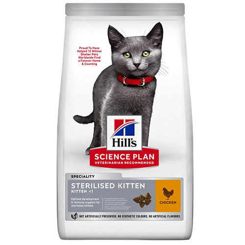 Hills Sterilised Kitten Tavuklu Kısırlaştırılmış Yavru Kedi Maması 10 Kg