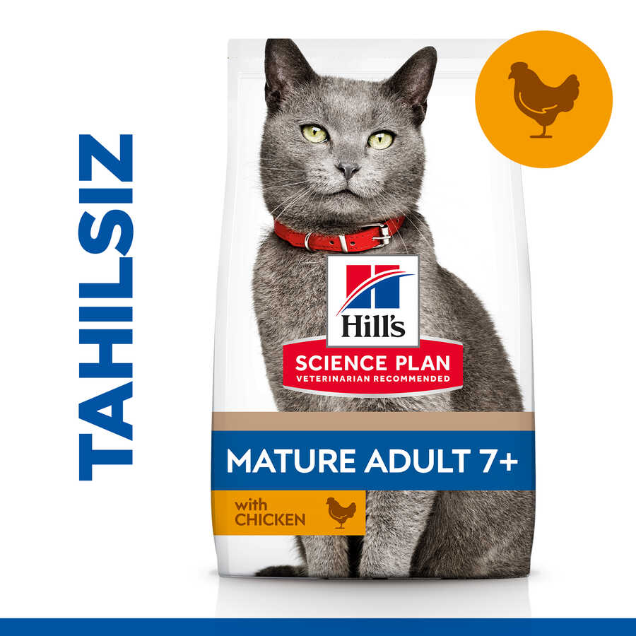 Hills Tahılsız Tavuklu Yaşlı Kedi Maması 1,5 Kg - Thumbnail