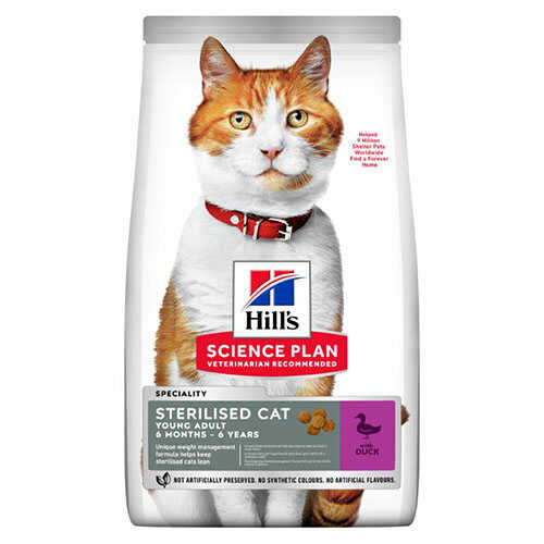 Hills Young Sterilised Ördekli Kısırlaştırılmış Kedi Maması 10 Kg